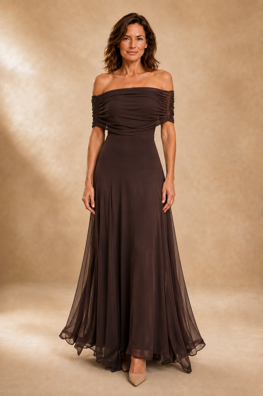 Juliet - Draped One-Shoulder Maxi Dress