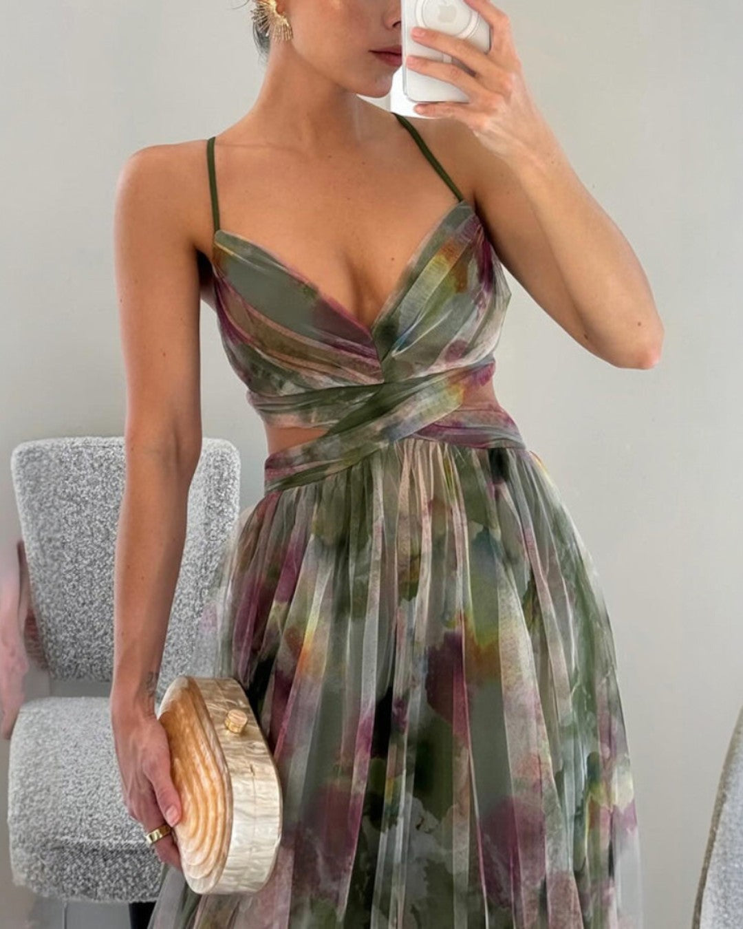 Bella - Elegant Floral Maxi Dress