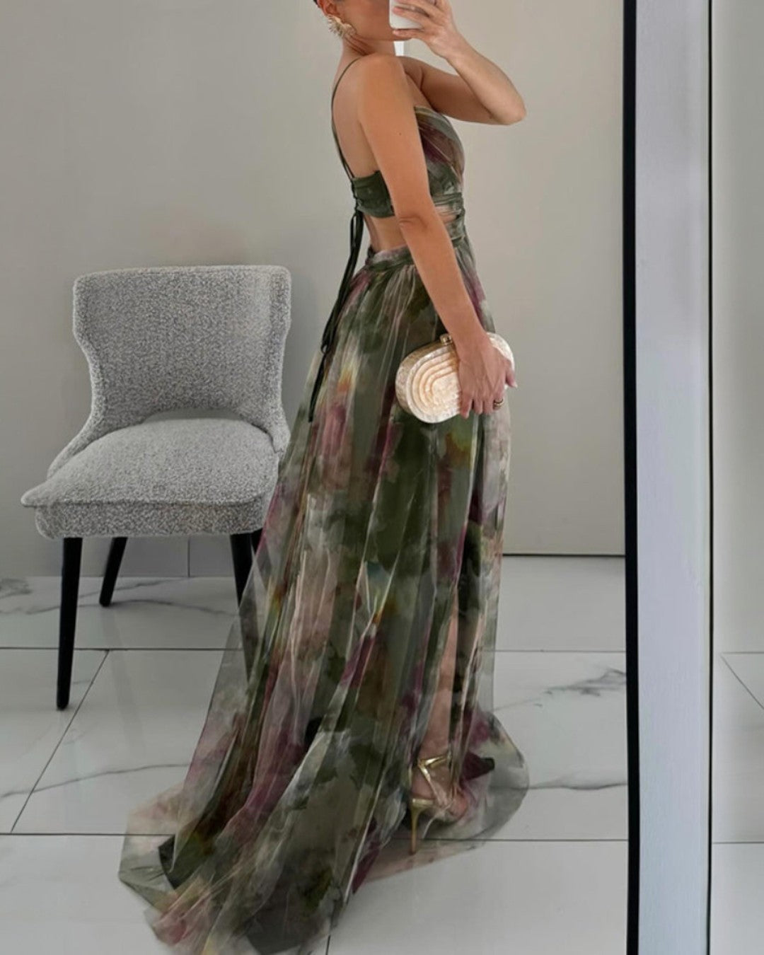 Bella - Elegant Floral Maxi Dress