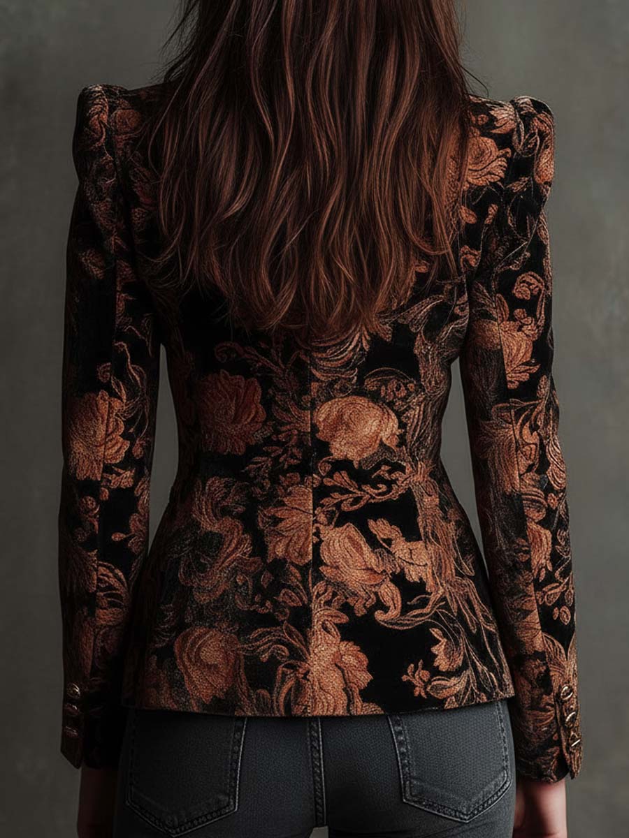 Isabelle - Ornate Floral Tailored Blazer
