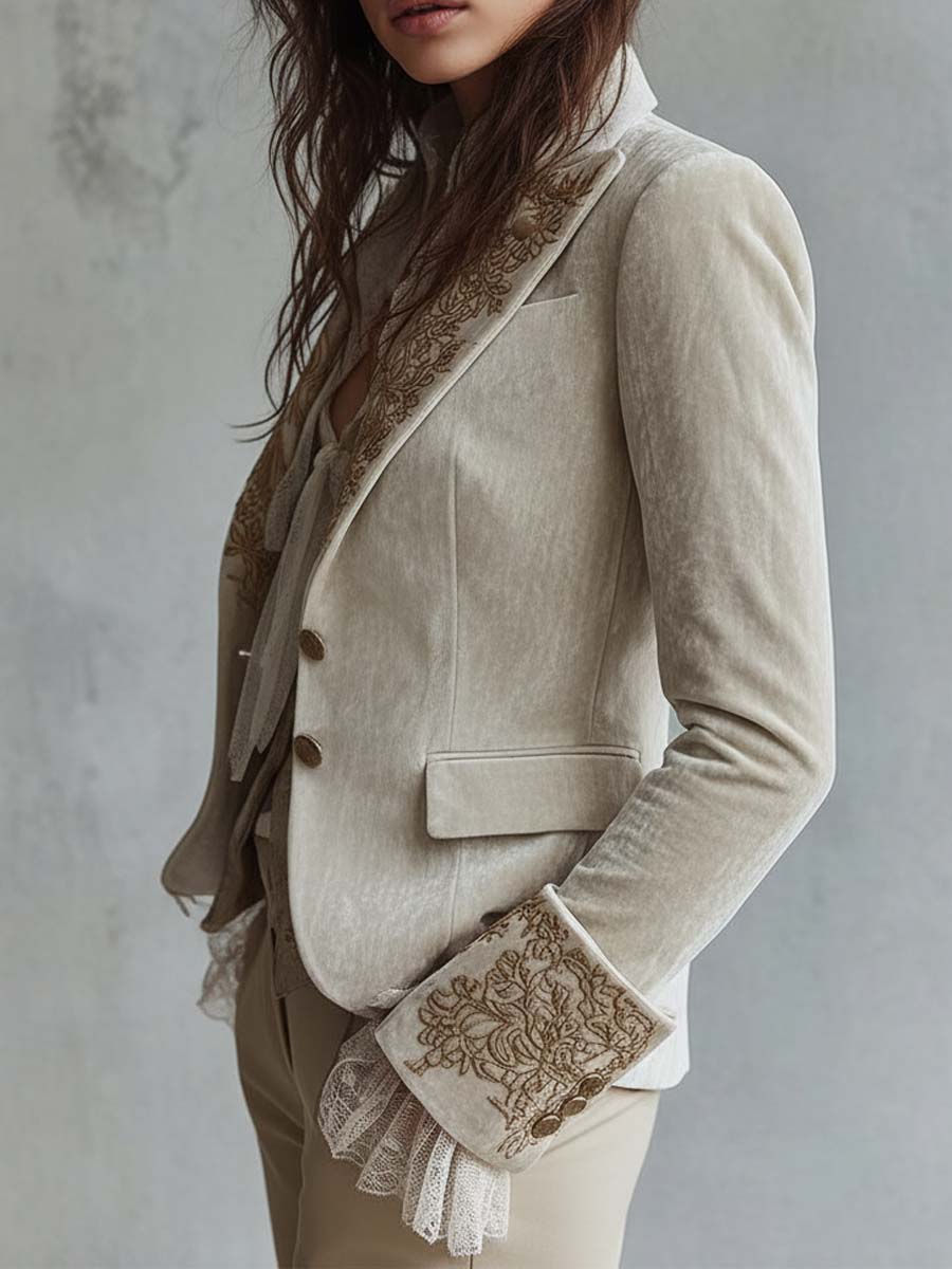 Cordelia - Embroidered Tailored Blazer