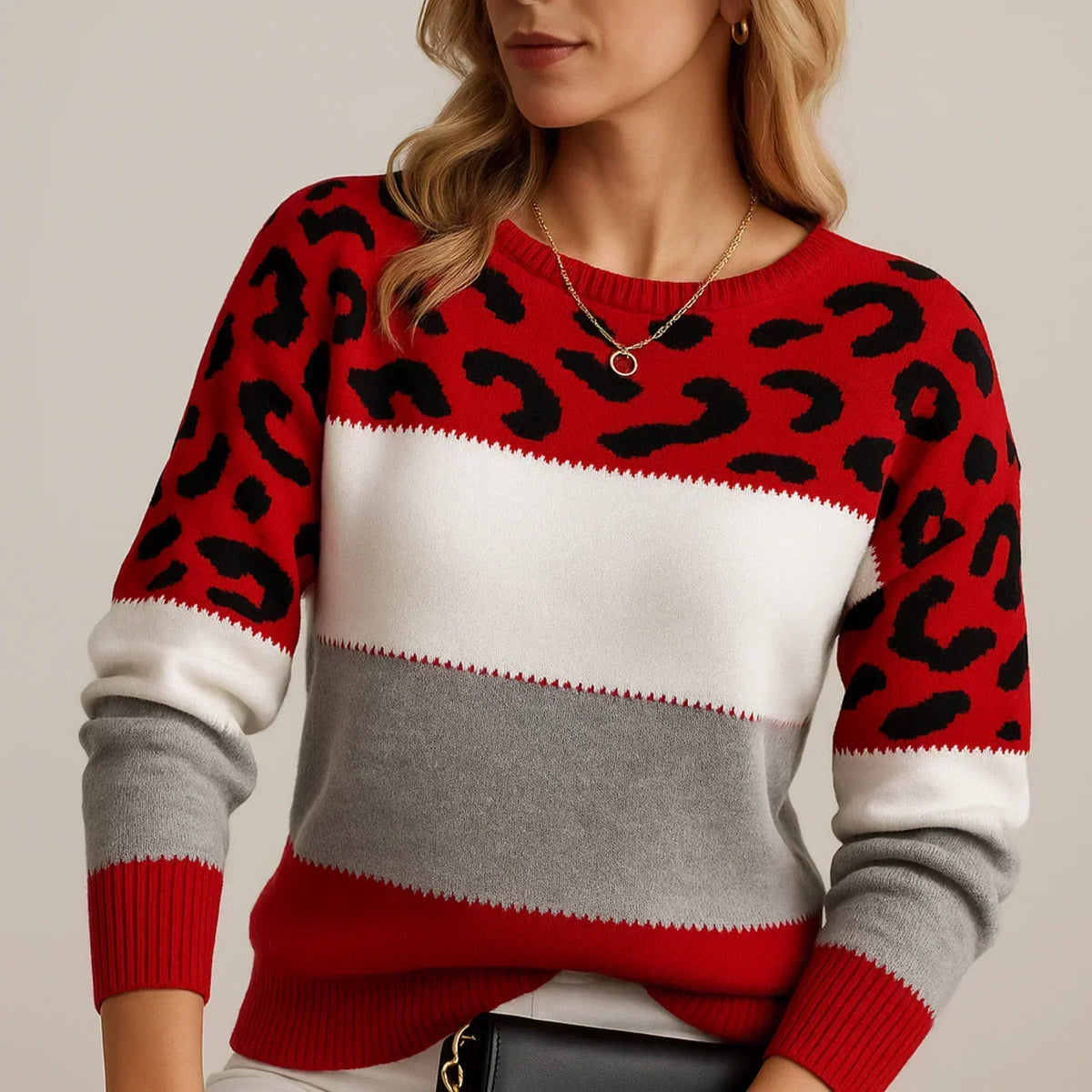 Ludivine | Elegant Leopard Print Jumper
