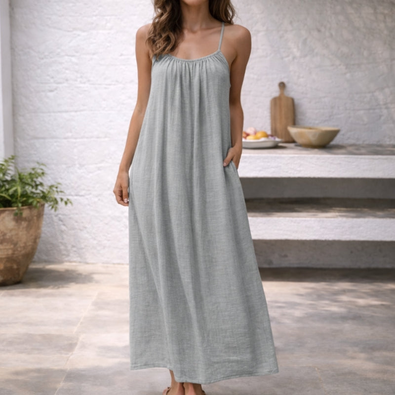 Imogen - Open Back Strappy Maxi Dress