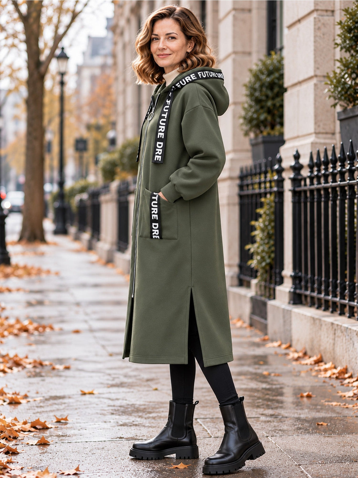Eliza™ | Oversized Hooded Fleece Coat