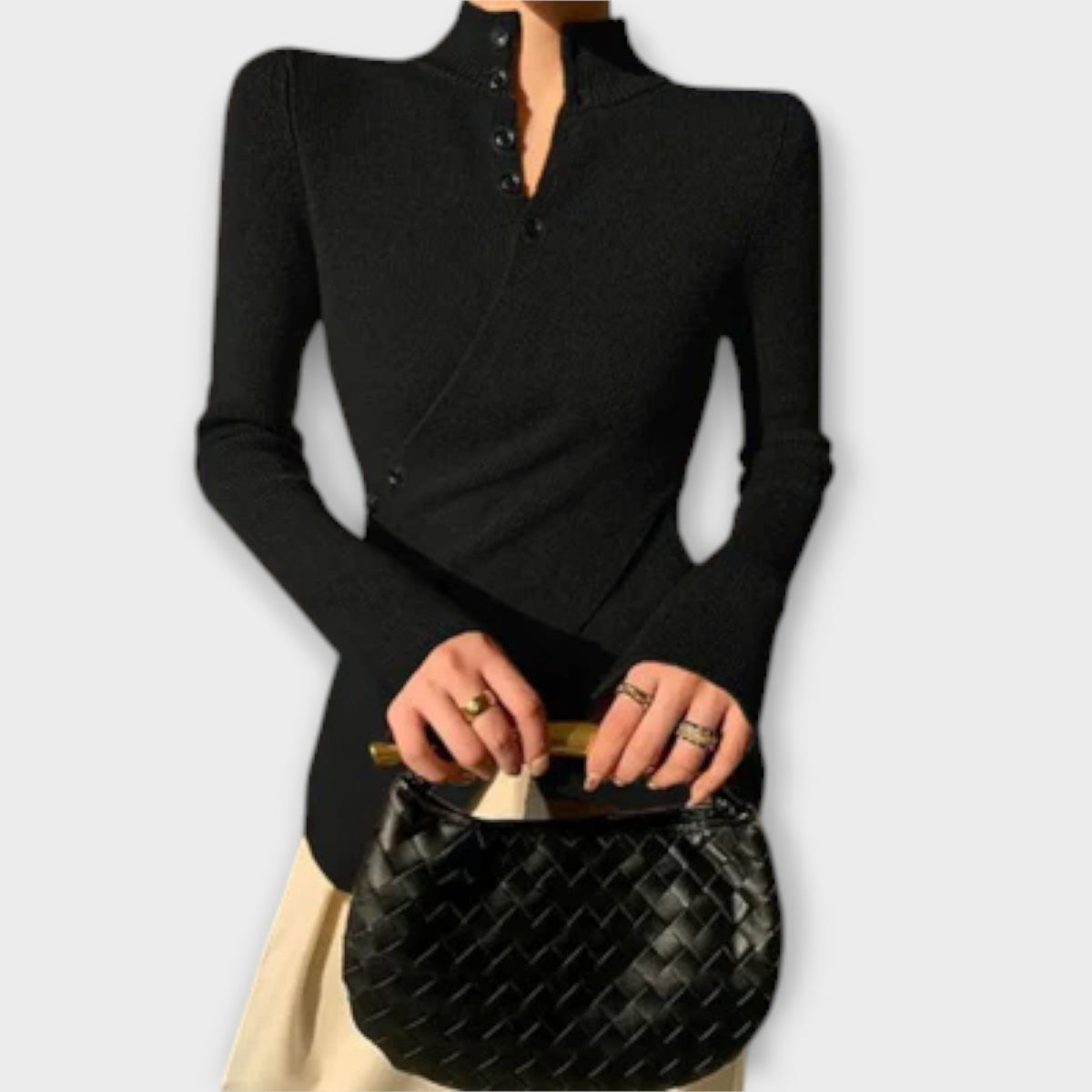 Michiko – Elegant Cotton Knit Jumper