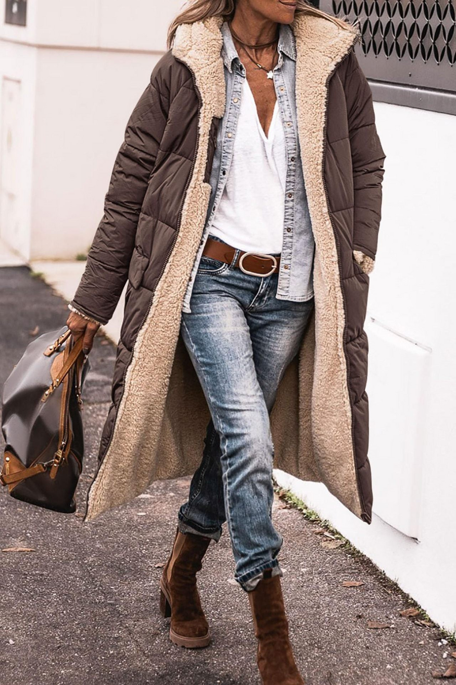 Amelia | Elegant Reversible Coat for Women