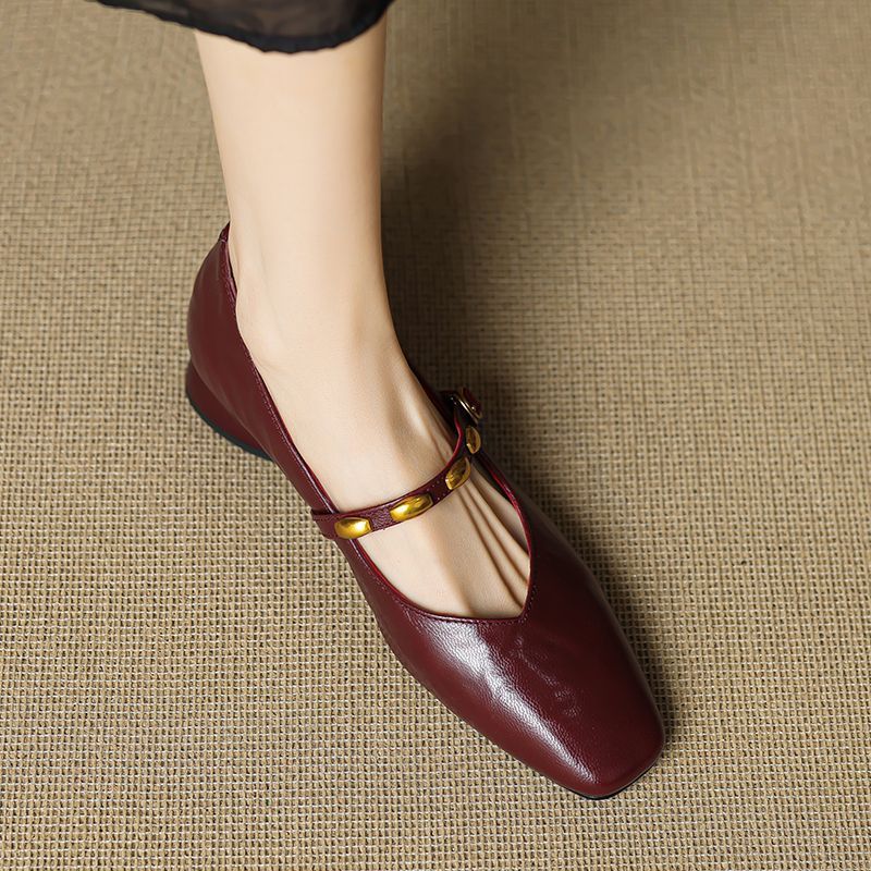 Orla - Studded Strap Mary Jane Shoes