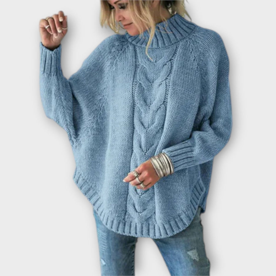 Elysian - Knitted Jumper with Cable Pattern