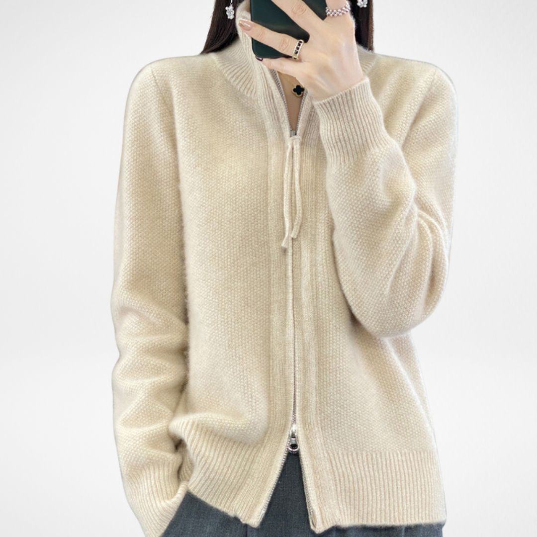 Lisa | Cashmere Zip Vest