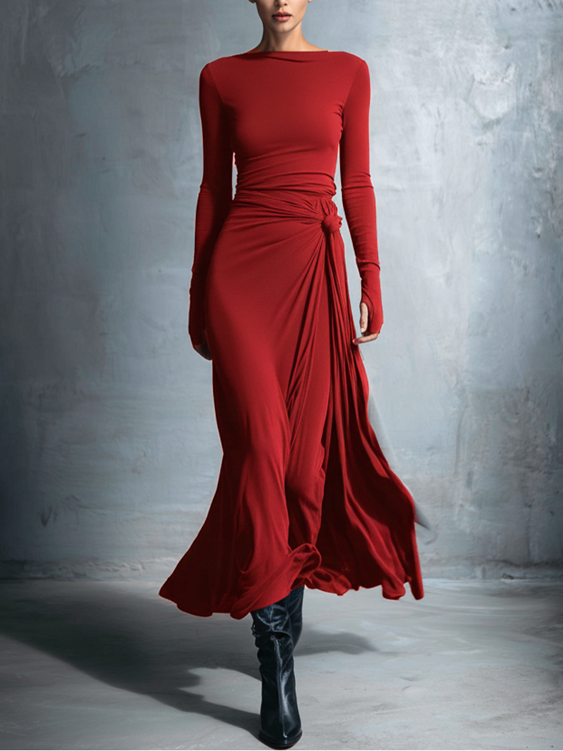 Ophelia - Side Knot Maxi Dress