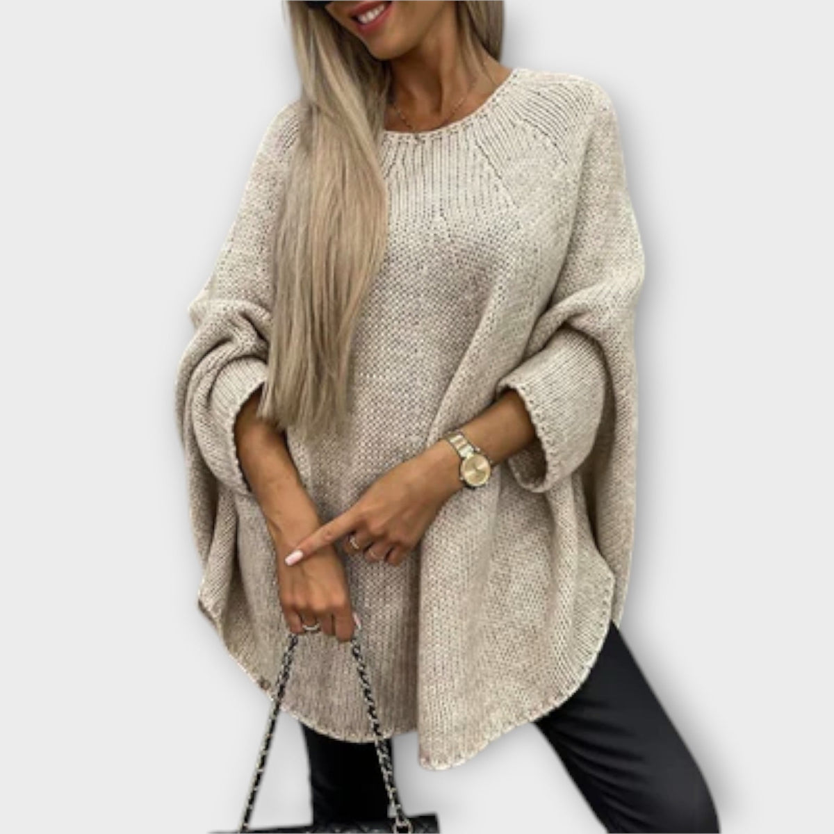 Isabelle - Stylish Women's Jumper with a Round Neckline