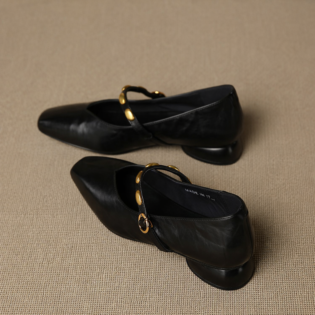 Orla - Studded Strap Mary Jane Shoes