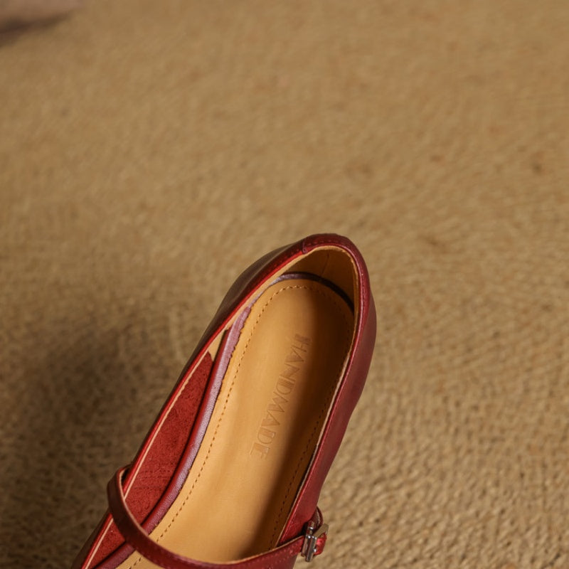 Imogen - Square Toe Mary Jane Flats