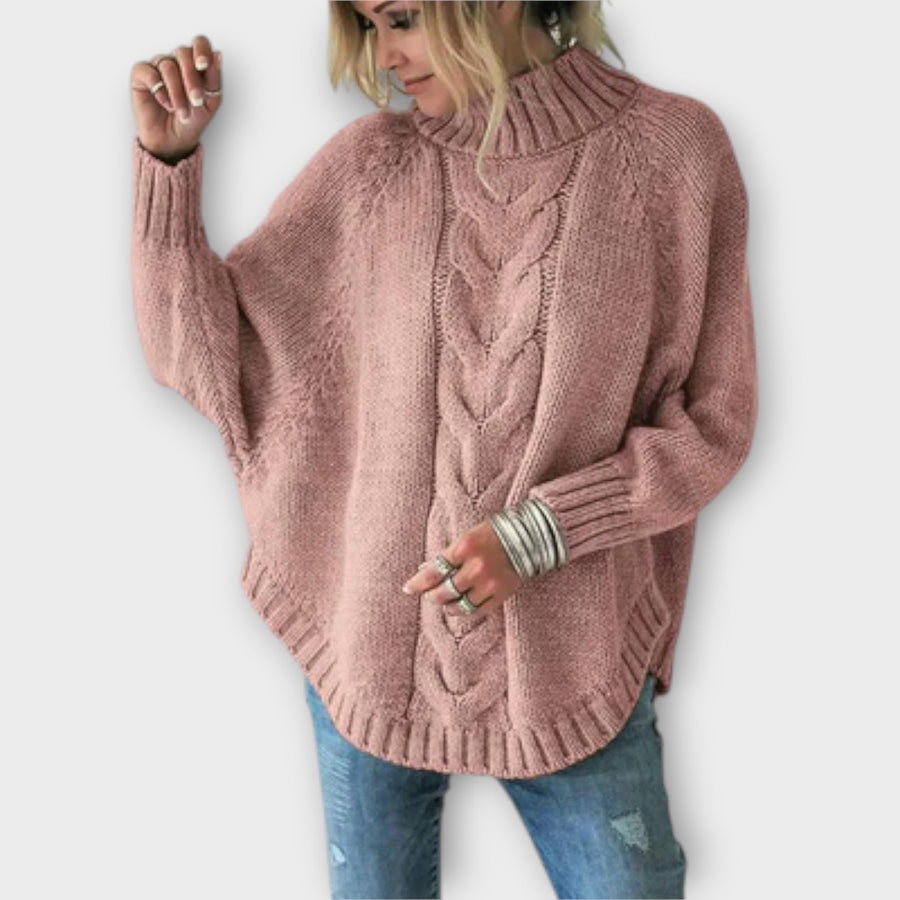Elysian - Knitted Jumper with Cable Pattern