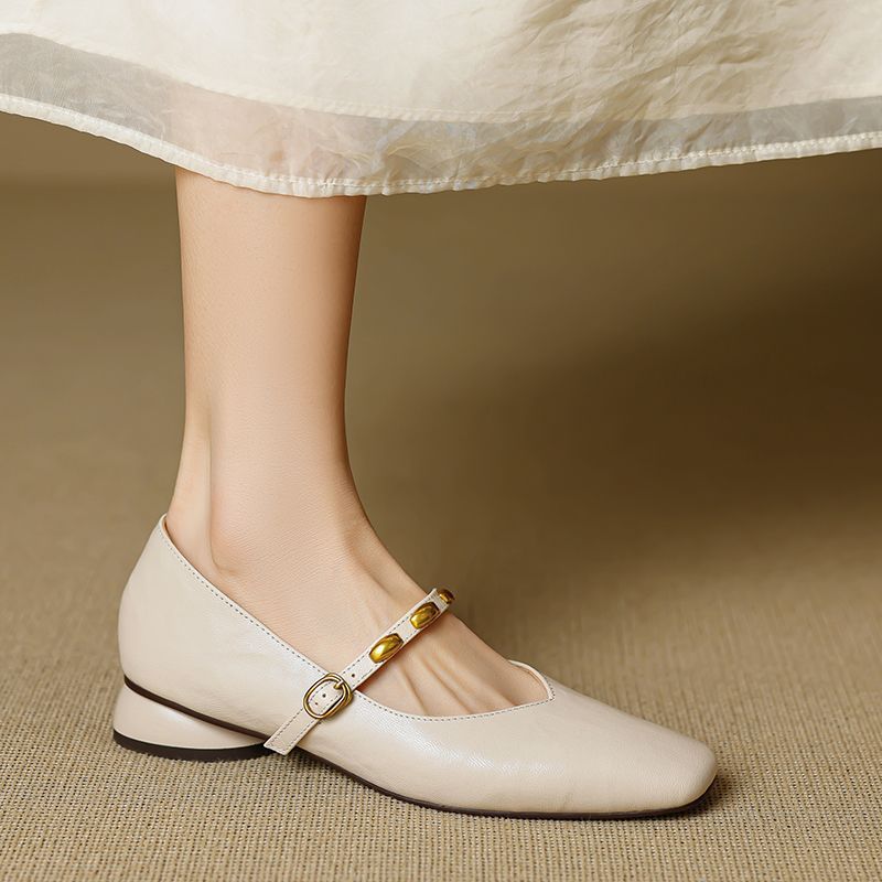 Orla - Studded Strap Mary Jane Shoes