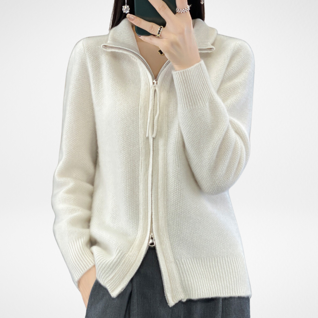 Lisa | Cashmere Zip Vest