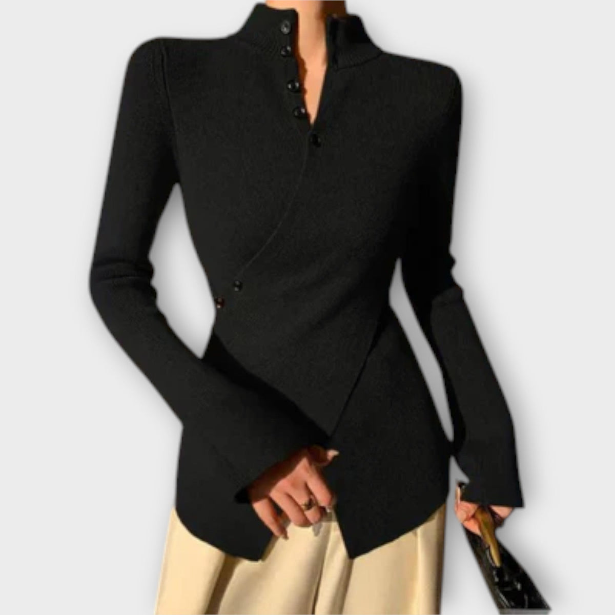 Michiko – Elegant Cotton Knit Jumper