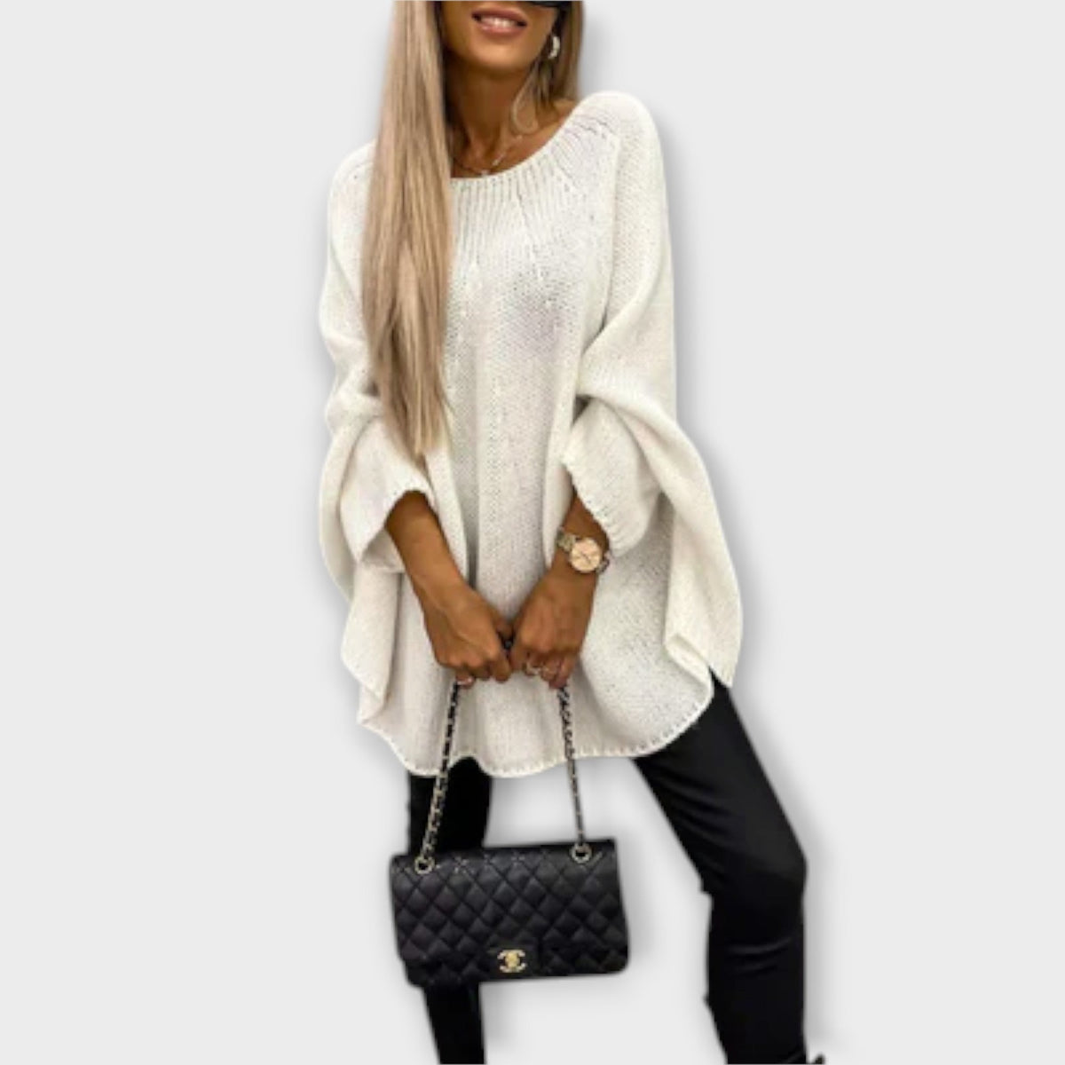 Isabelle - Stylish Women's Jumper with a Round Neckline