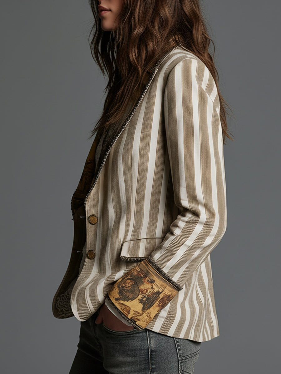 Beatrice - Striped Tailored Blazer