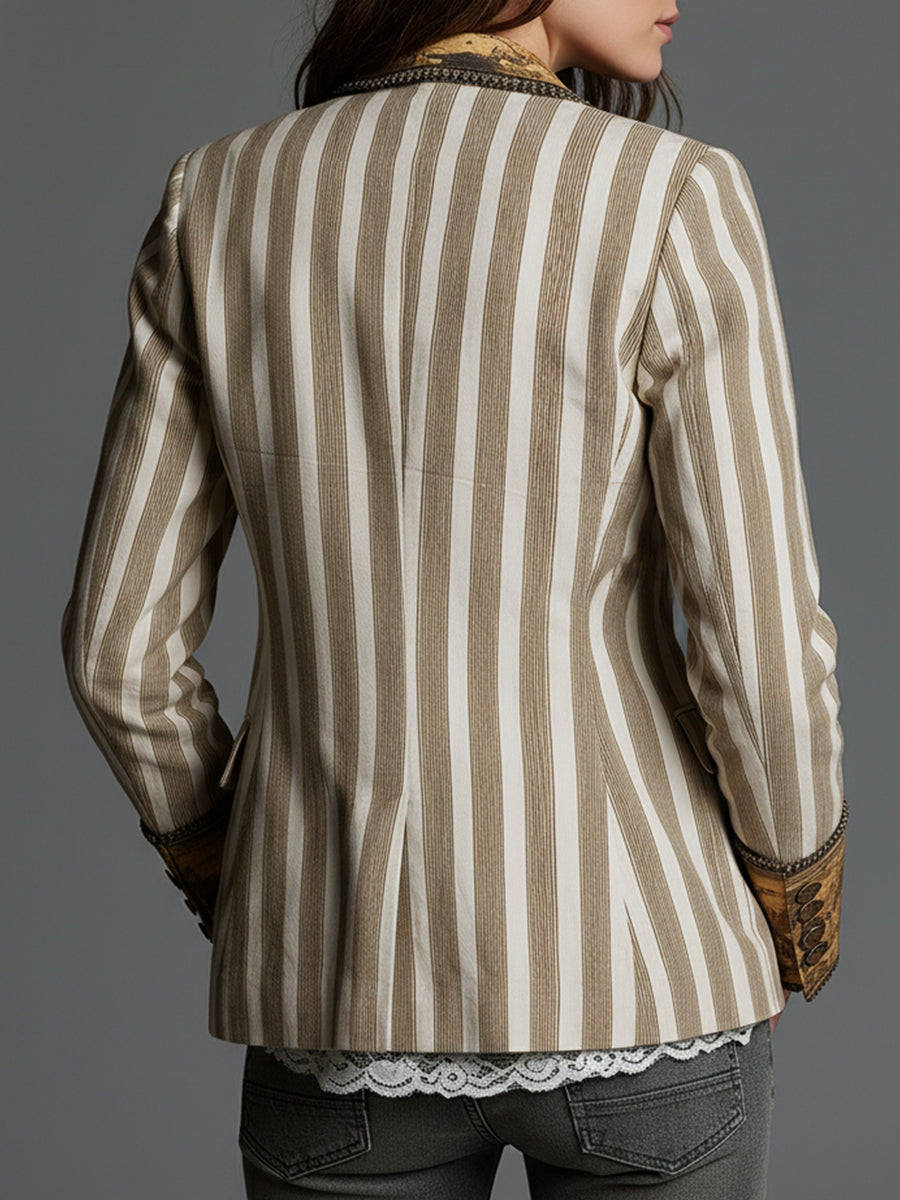 Beatrice - Striped Tailored Blazer