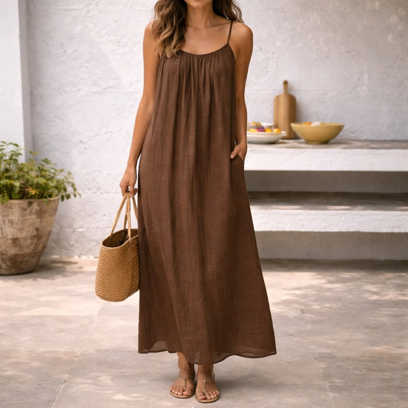 Imogen - Open Back Strappy Maxi Dress