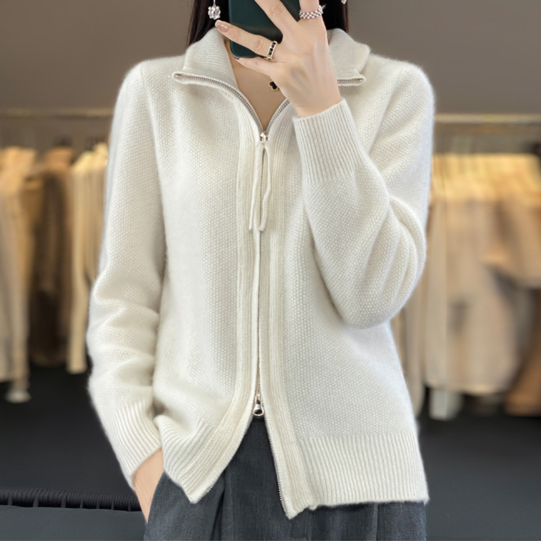 Lisa | Cashmere Zip Vest