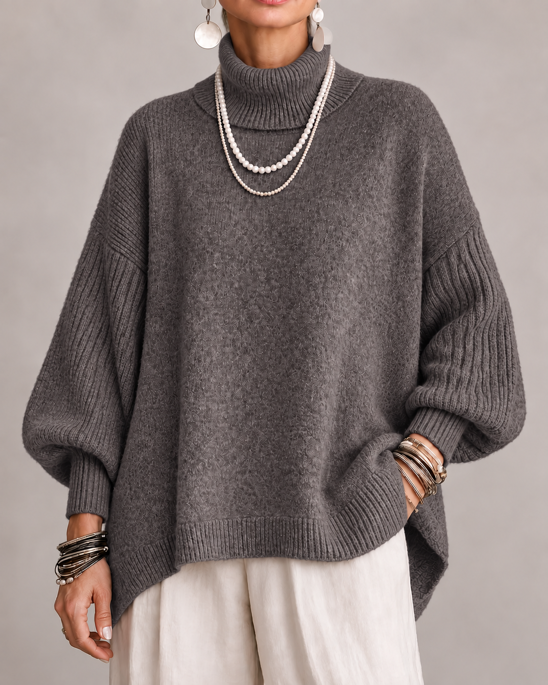Kathleen | Elegant Roll-Neck Jumper