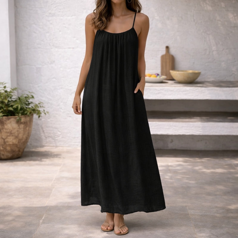 Imogen - Open Back Strappy Maxi Dress