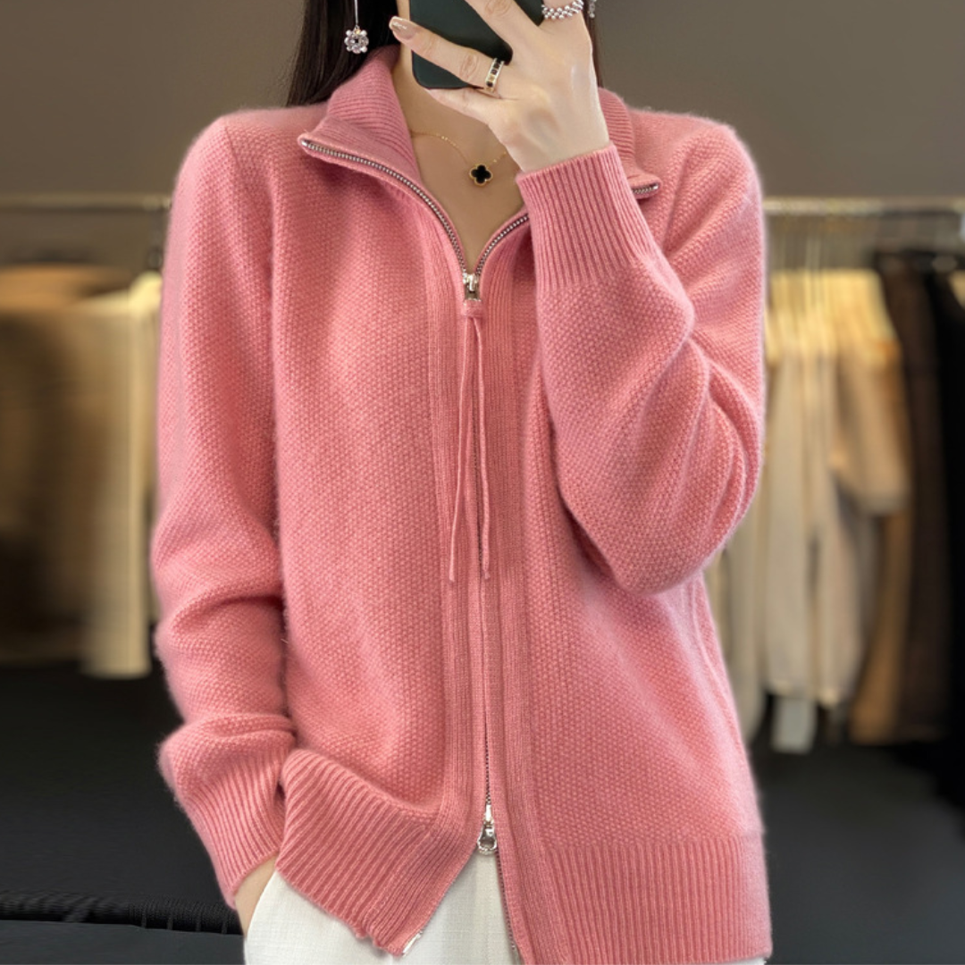 Lisa | Cashmere Zip Vest
