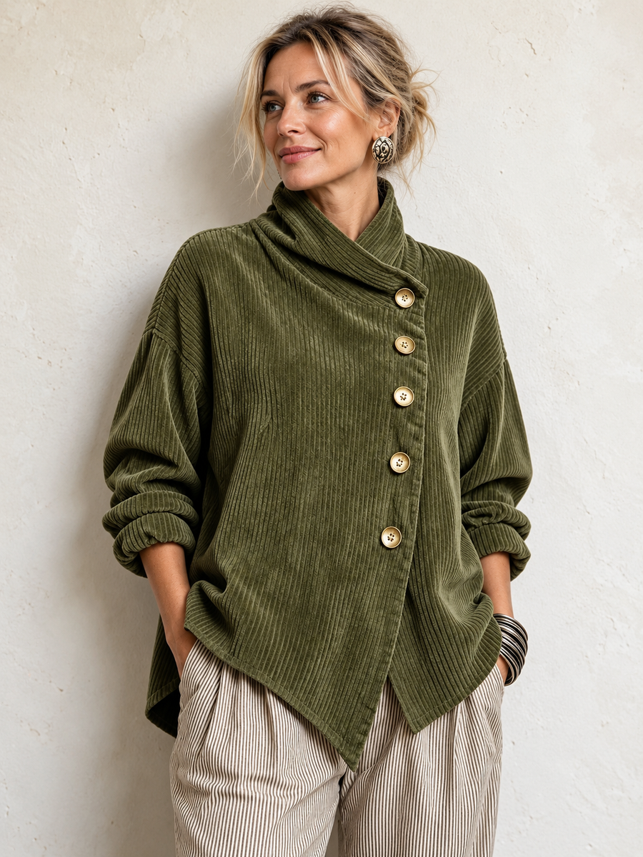 Olivia | The Corduroy Button-Up Top
