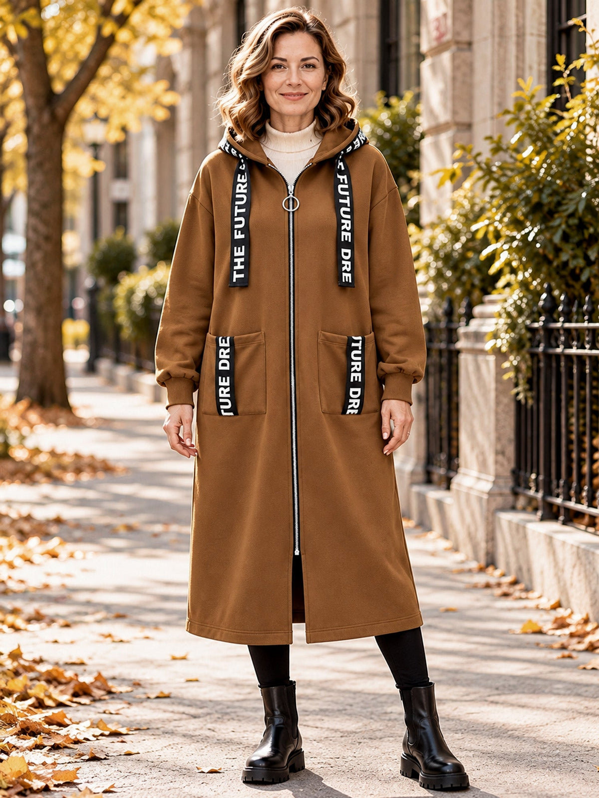 Eliza™ | Oversized Hooded Fleece Coat