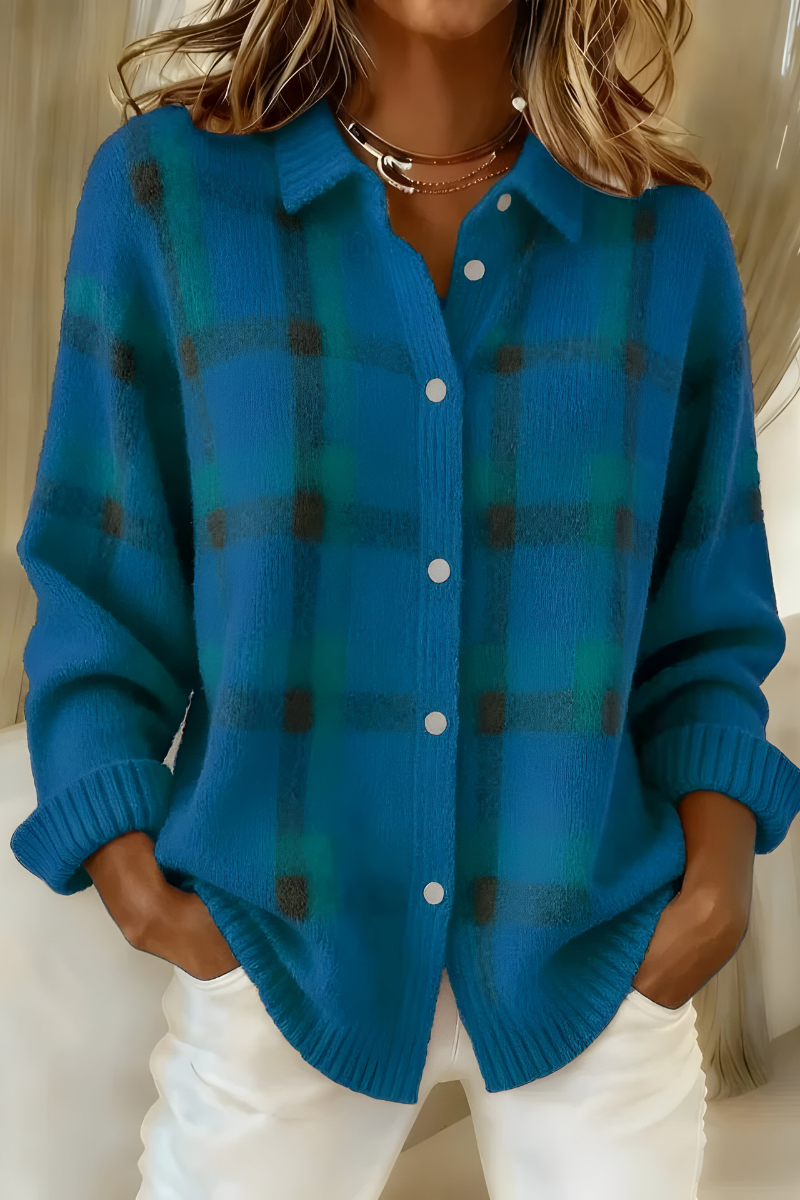 Harriet | Heritage Check Knit Cardigan