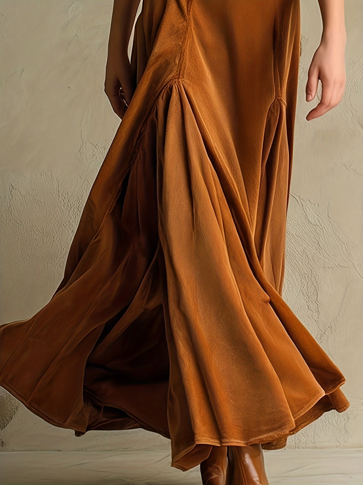 Beatrice - Collared Button-Front Maxi Dress