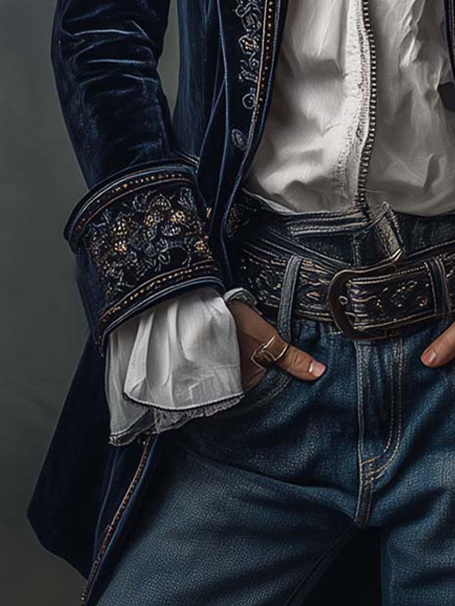 Rosamund - Embroidered Longline Jacket