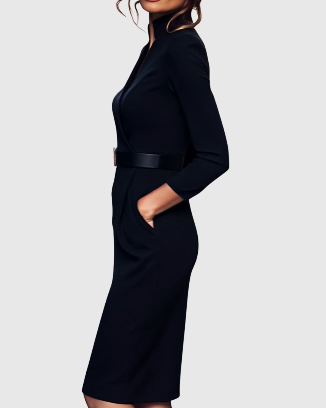 Claribel - Refined Midi Dress