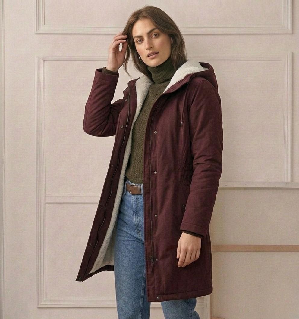 Maeve - Hooded Longline Parka Coat