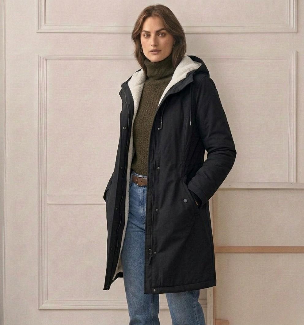 Isla - Hooded Longline Parka Coat