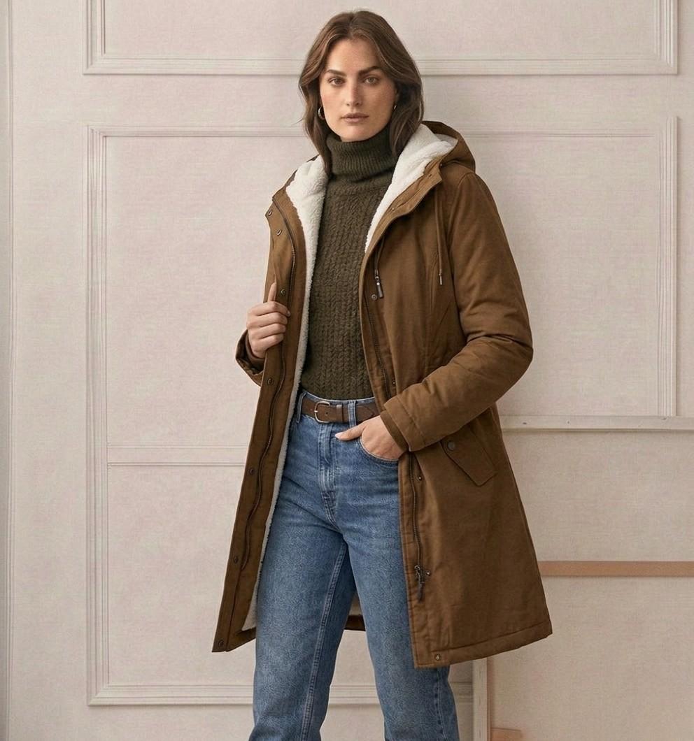 Maeve - Hooded Longline Parka Coat