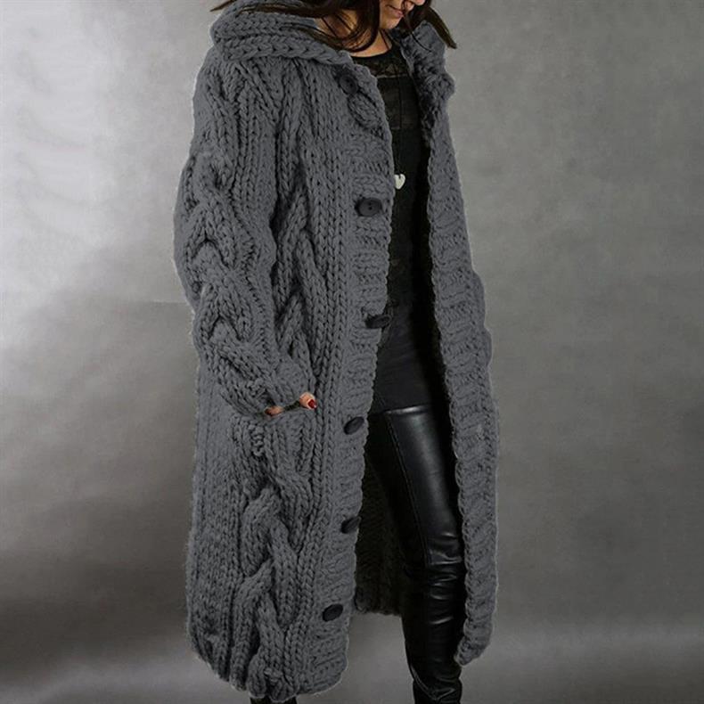 Karin - Elegant Cosy Coat With Tummy Coverage