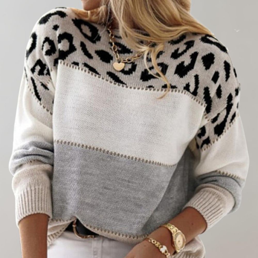 Ludivine | Elegant Leopard Print Jumper