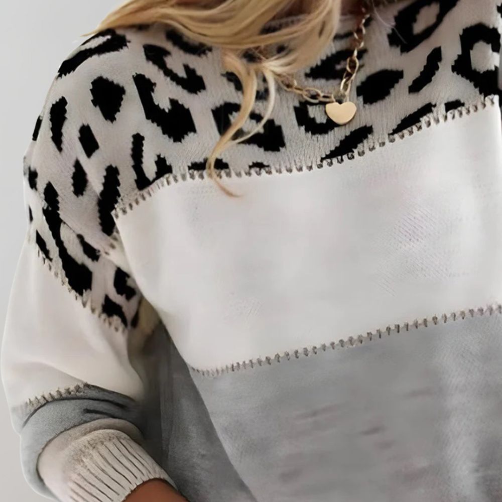 Ludivine | Elegant Leopard Print Jumper