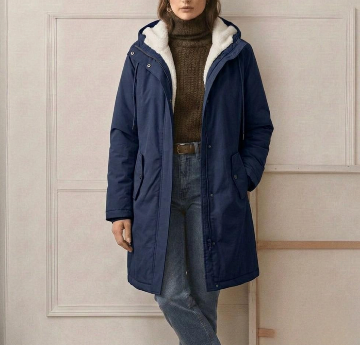 Ottilie - Hooded Longline Parka Coat