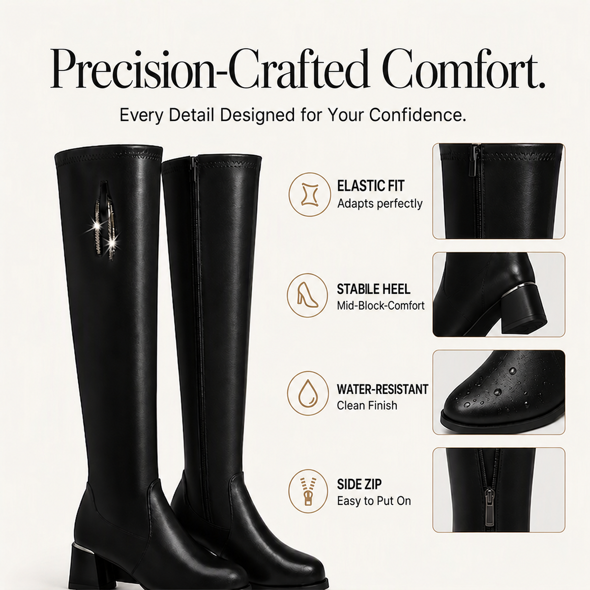 Harlow | Stretch Over-the-Knee Boots