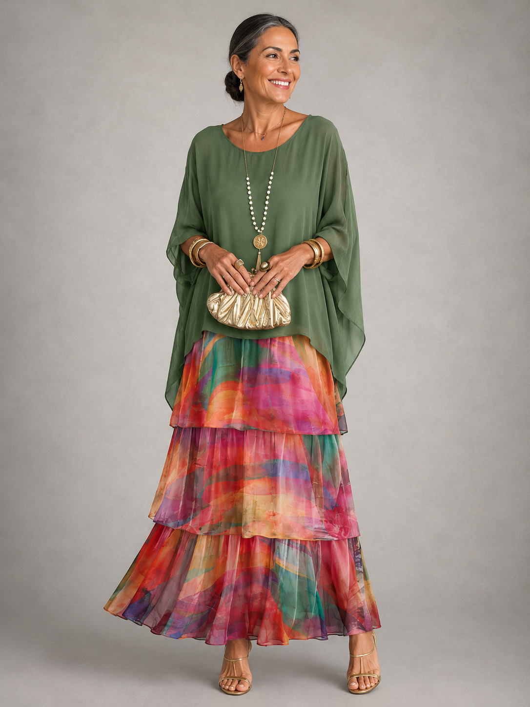 Felicity - Tiered Layered Maxi Dress