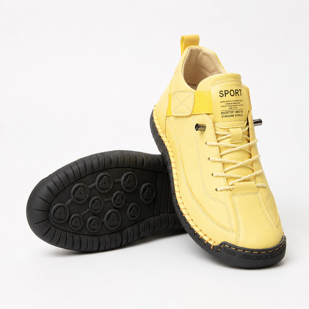 Harriet - Navy Lace-Up Trainers