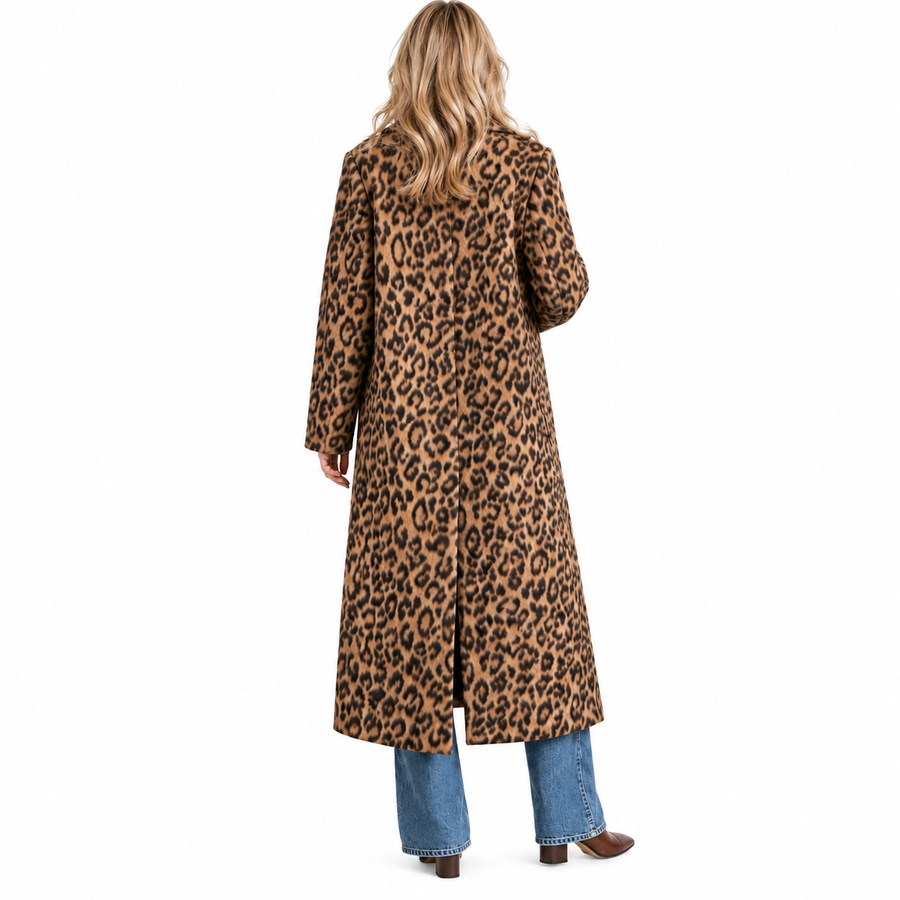 Sablewood | Leopard Print Longline Coat