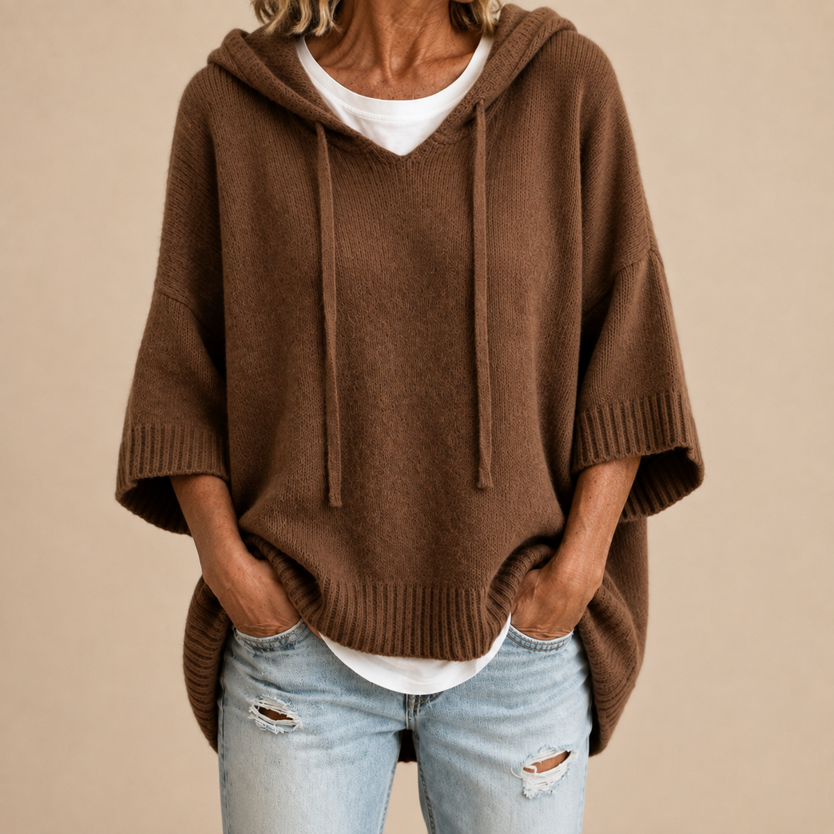 Mirella | Relaxed Hooded Poncho