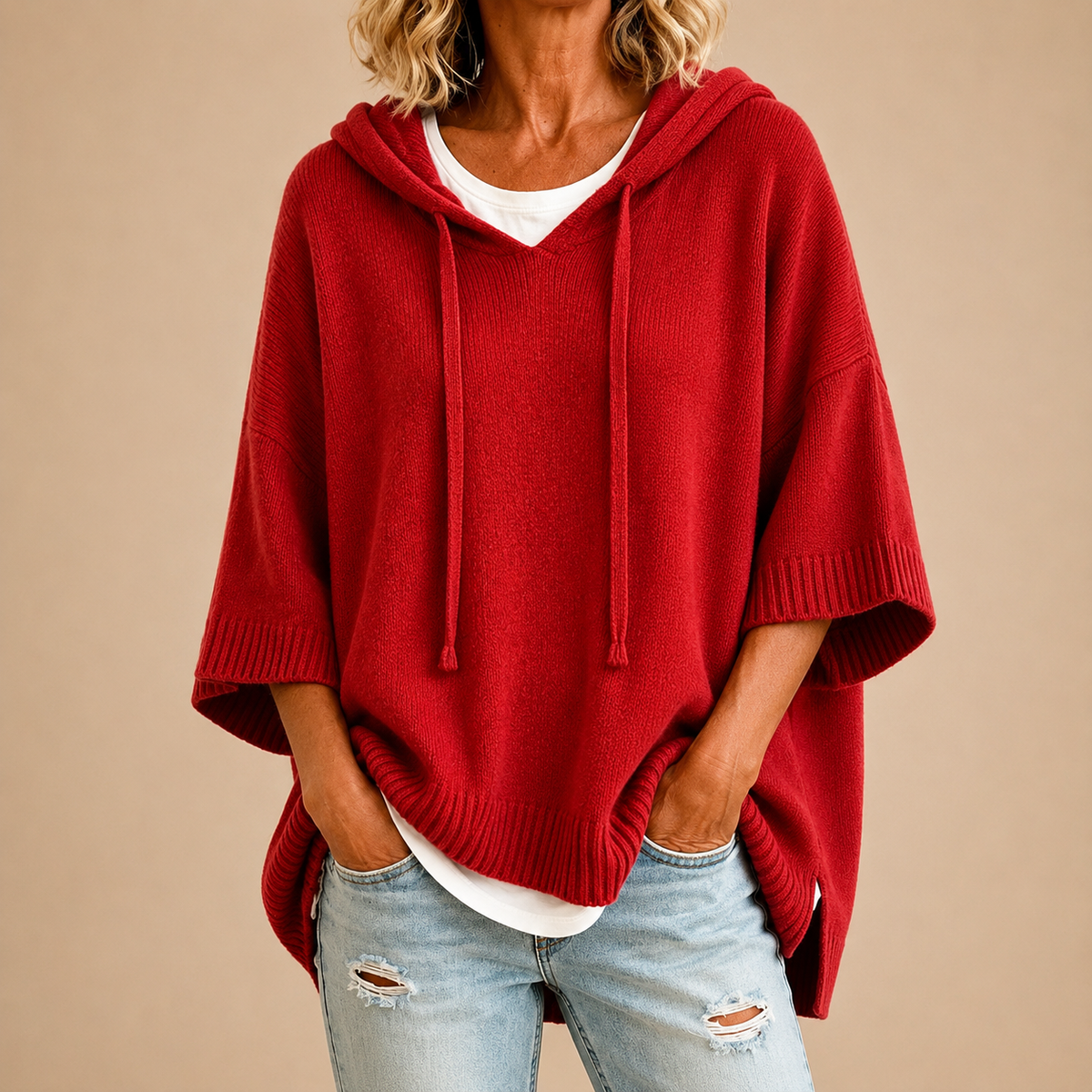 Mirella | Relaxed Hooded Poncho