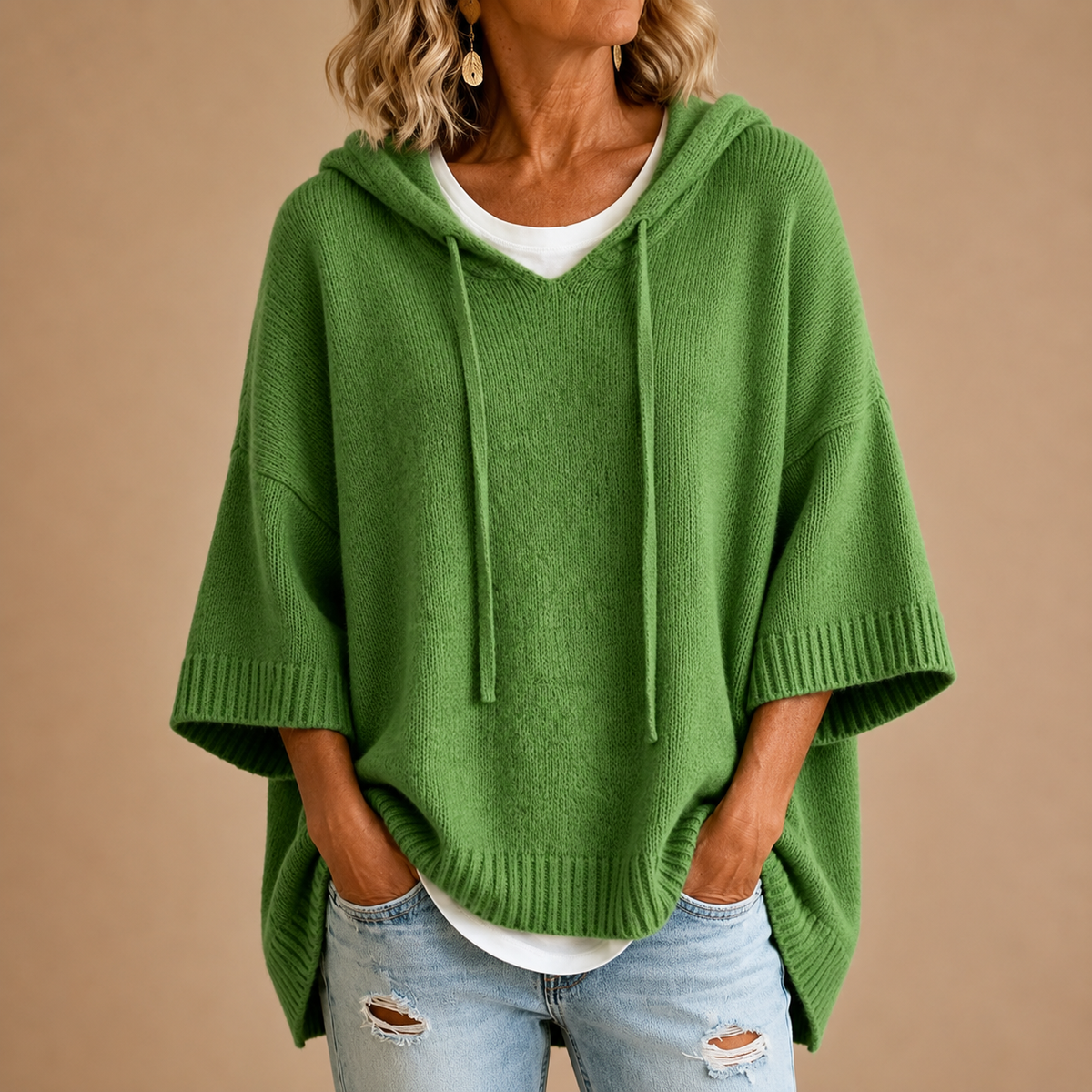 Mirella | Relaxed Hooded Poncho