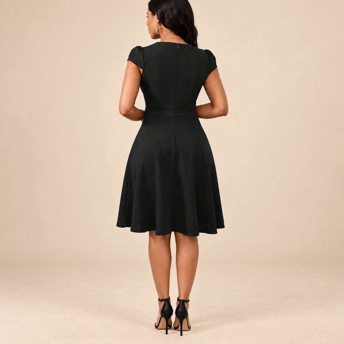 Eleanor - Cap Sleeve A-Line Dress